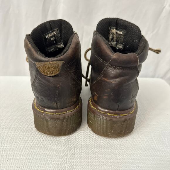 Dr Martens Boots Vintage Womens Size 6 US Made in England 4 UK Brown Y2K Grunge - Picture 11 of 15